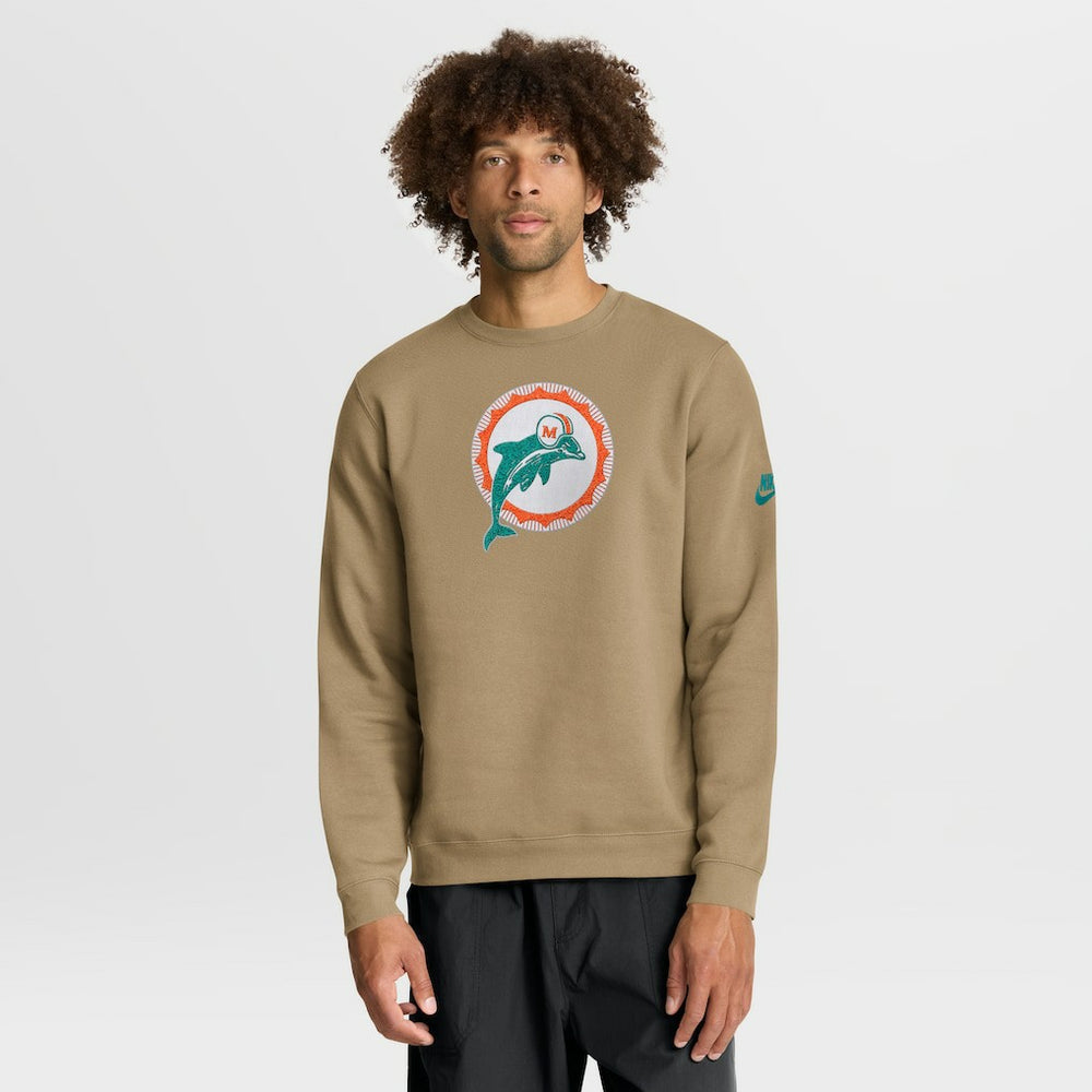 NFL Miami Dolphins Swing Pass Rewind Club Pullover Sweatshirt