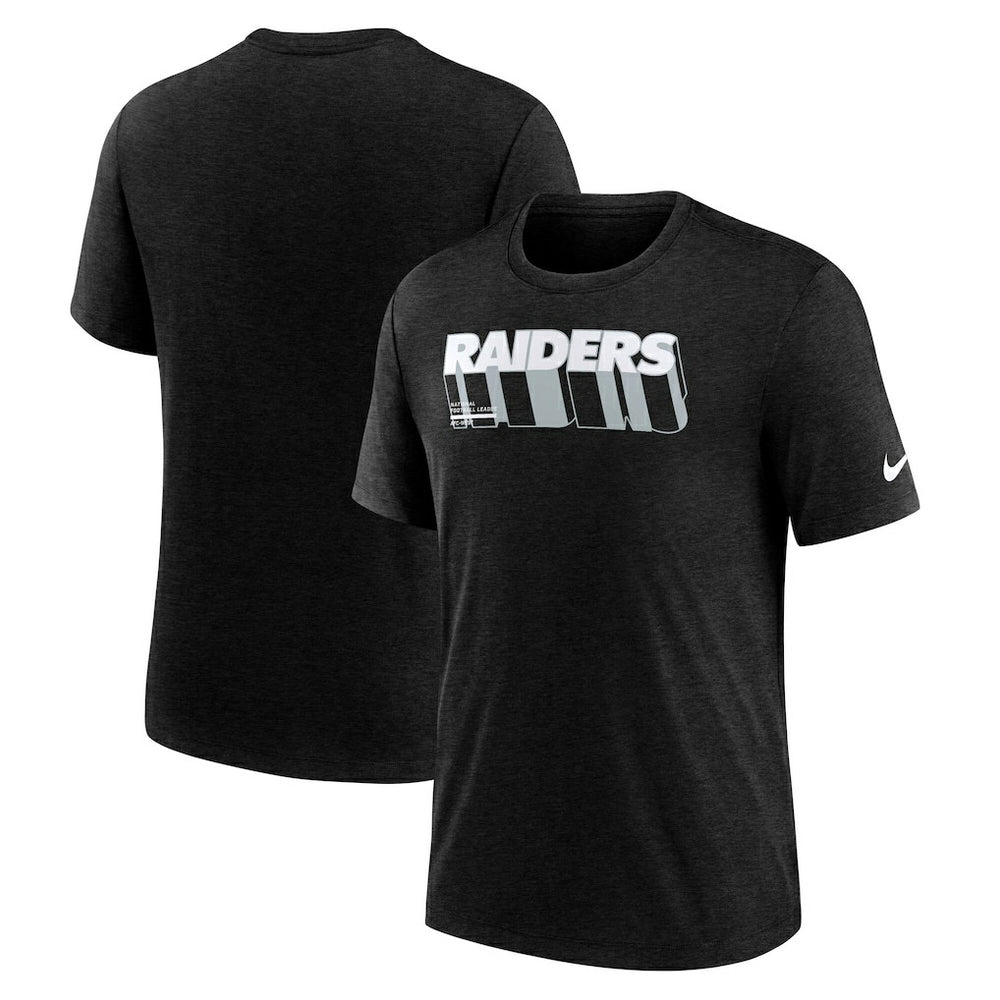 NFL Las Vegas Raiders Long Pass Tri-Blend T-Shirt