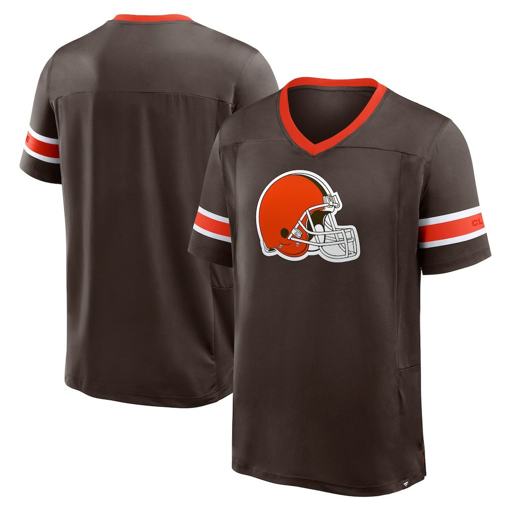 NFL Cleveland Browns Hometown Premium Hashmark V-Neck T-Shirt