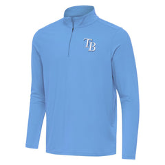 Tampa Bay Rays Antigua Intent Quarter-Zip Top - Powder Blue
