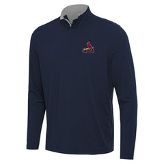 St. Louis Cardinals Antigua Content Quarter-Zip Top - Navy