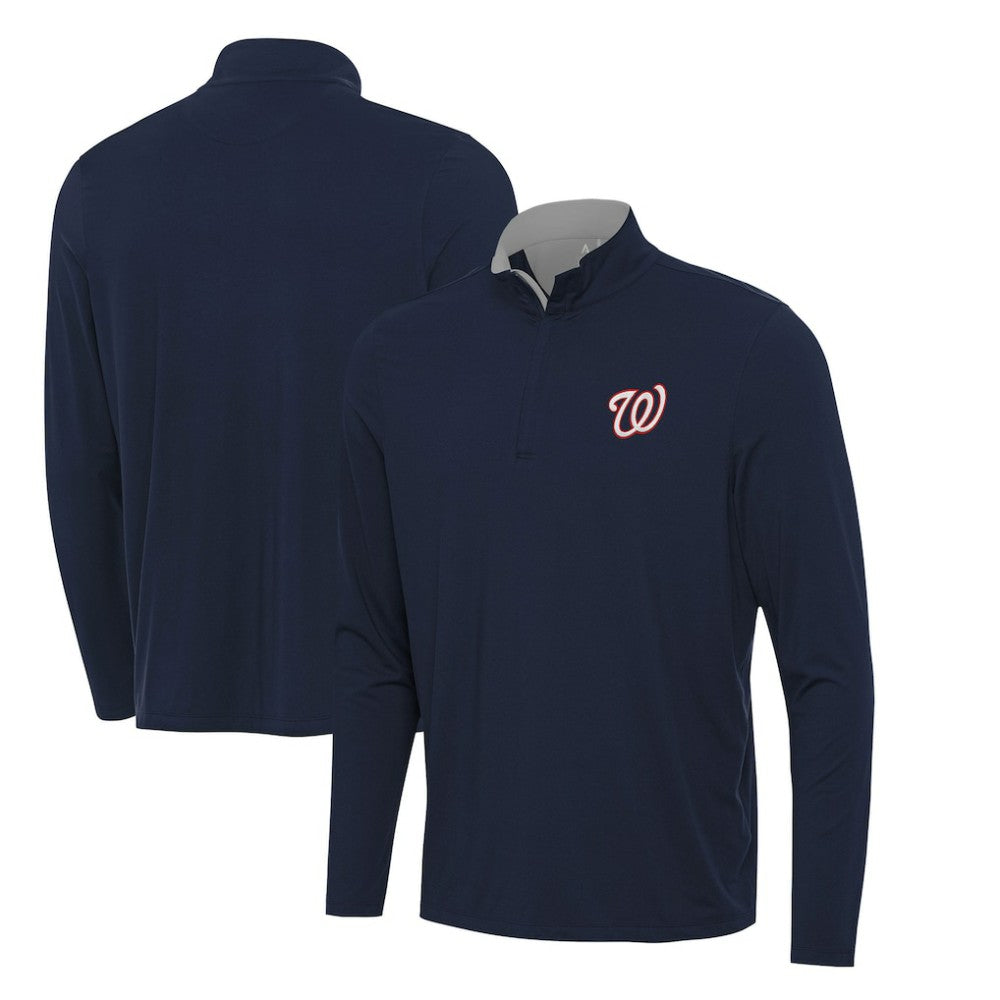 Washington Nationals Antigua Content Quarter-Zip Top - Navy