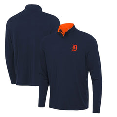 Detroit Tigers Antigua Content Quarter-Zip Top - Navy