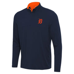 Detroit Tigers Antigua Content Quarter-Zip Top - Navy