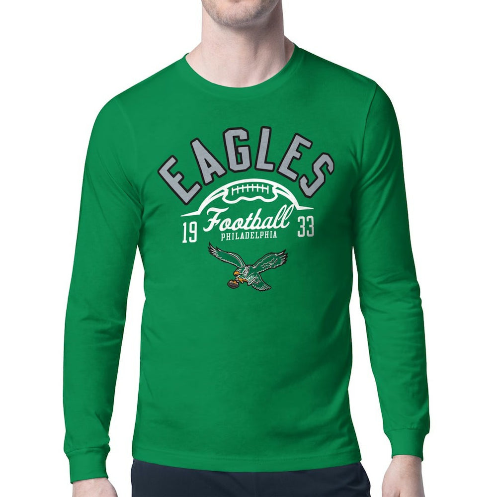 NFL Philadelphia Eagles Starter Half Ball Retro Logo Long Sleeve T-Shirt