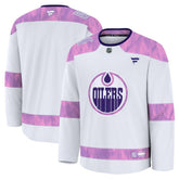 Edmonton Oilers Fanatics 2024 Hockey Fights Cancer Practice Jersey