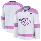 Nashville Predators Fanatics 2024 Hockey Fights Cancer Practice Jersey