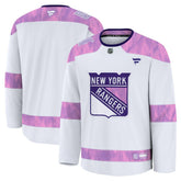 New York Rangers Fanatics 2024 Hockey Fights Cancer Practice Jersey