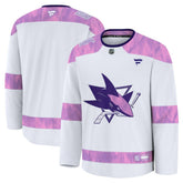 San Jose Sharks Fanatics 2024 Hockey Fights Cancer Practice Jersey