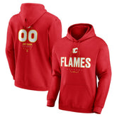 Calgary Flames Personalized Name & Number Midfielder Pullover Hoodie
