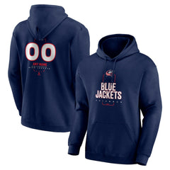 Columbus Blue Jackets Personalized Name & Number Midfielder Pullover Hoodie