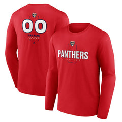 Florida Panthers Personalized Name & Number Midfielder Long Sleeve T-Shirt