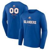 New York Islanders Personalized Name & Number Midfielder Long Sleeve T-Shirt