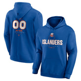 New York Islanders Personalized Name & Number Midfielder Pullover Hoodie