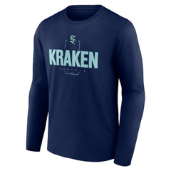 Seattle Kraken Personalized Name & Number Midfielder Long Sleeve T-Shirt