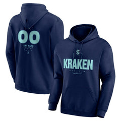 Seattle Kraken Personalized Name & Number Midfielder Pullover Hoodie