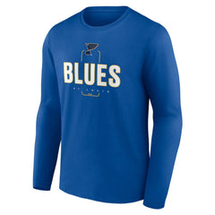 St. Louis Blues Personalized Name & Number Midfielder Long Sleeve T-Shirt