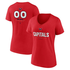 Washington Capitals Women's Personalized Name & Number Midfielder V-Neck T-Shirt