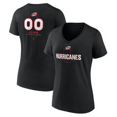 Carolina Hurricanes Women's Personalized Name & Number Midfielder V-Neck T-Shirt