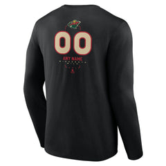 Minnesota Wild Personalized Name & Number Midfielder Long Sleeve T-Shirt