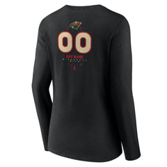 Minnesota Wild Women's Personalized Name & Number Midfielder Long Sleeve V-Neck T-Shirt