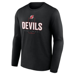 New Jersey Devils Personalized Name & Number Midfielder Long Sleeve T-Shirt