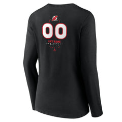 New Jersey Devils Women's Personalized Name & Number Midfielder Long Sleeve V-Neck T-Shirt