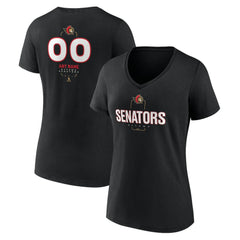 Ottawa Senators Women's Personalized Name & Number Midfielder V-Neck T-Shirt