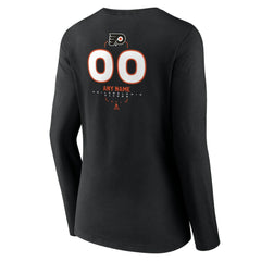 Philadelphia Flyers Women's Personalized Name & Number Midfielder Long Sleeve V-Neck T-Shirt