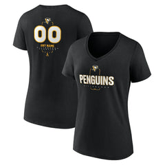 Pittsburgh Penguins Women's Personalized Name & Number Midfielder V-Neck T-Shirt