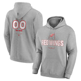 Detroit Red Wings Personalized Name & Number Midfielder Pullover Hoodie