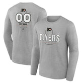 Philadelphia Flyers Personalized Name & Number Midfielder Long Sleeve T-Shirt