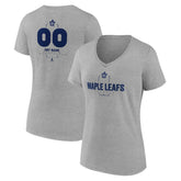 Toronto Maple Leafs Women's Personalized Name & Number Midfielder V-Neck T-Shirt