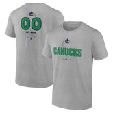 Vancouver Canucks Personalized Name & Number Midfielder T-Shirt