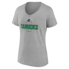 Vancouver Canucks Women's Personalized Name & Number Midfielder V-Neck T-Shirt