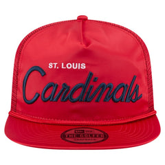St. Louis Cardinals Retro Satin Script Golfer Adjustable Hat - Red | New Era