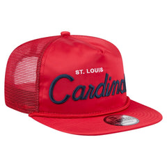 St. Louis Cardinals Retro Satin Script Golfer Adjustable Hat - Red | New Era