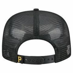 Pittsburgh Pirates Retro Satin Script Golfer Adjustable Hat - Black | New Era