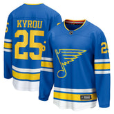 Jordan Kyrou St. Louis Blues Fanatics Home Breakaway Player Jersey
