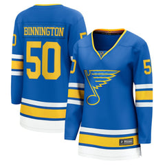 Jordan Binnington St. Louis Blues Fanatics Women's Home Breakaway Player Jersey