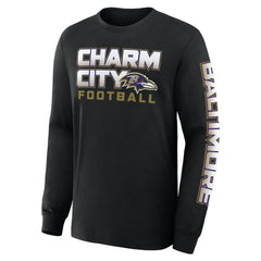 NFL Baltimore Ravens Hometown Sweep Legacy Long Sleeve T-Shirt