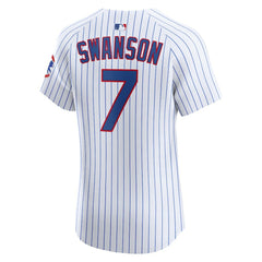 Dansby Swanson Chicago Cubs Home Elite Jersey - White | Nike