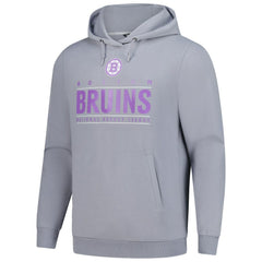 Boston Bruins Levelwear Hockey Fights Cancer Pulsar Off Season Tri-Blend Pullover Hoodie