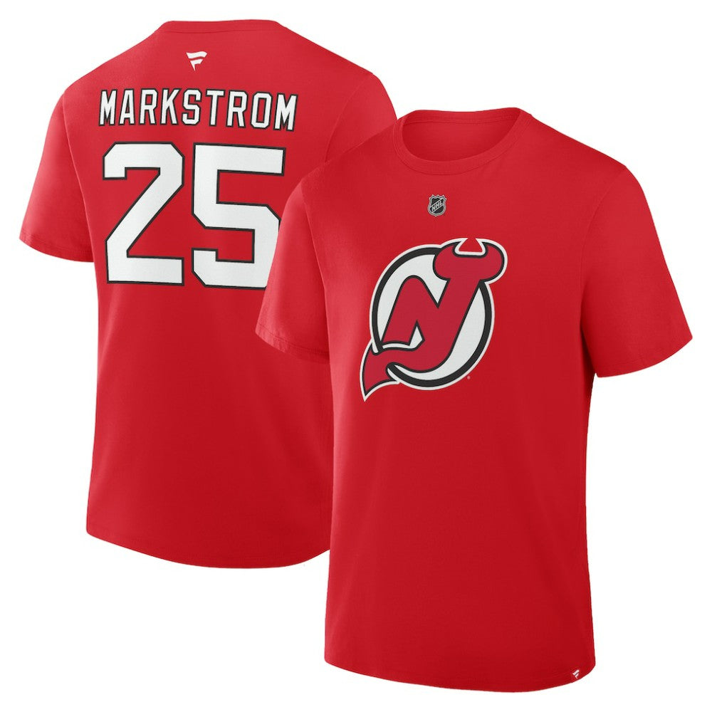 Jacob Markstrom New Jersey Devils Fanatics Authentic Stack Name & Number T-Shirt