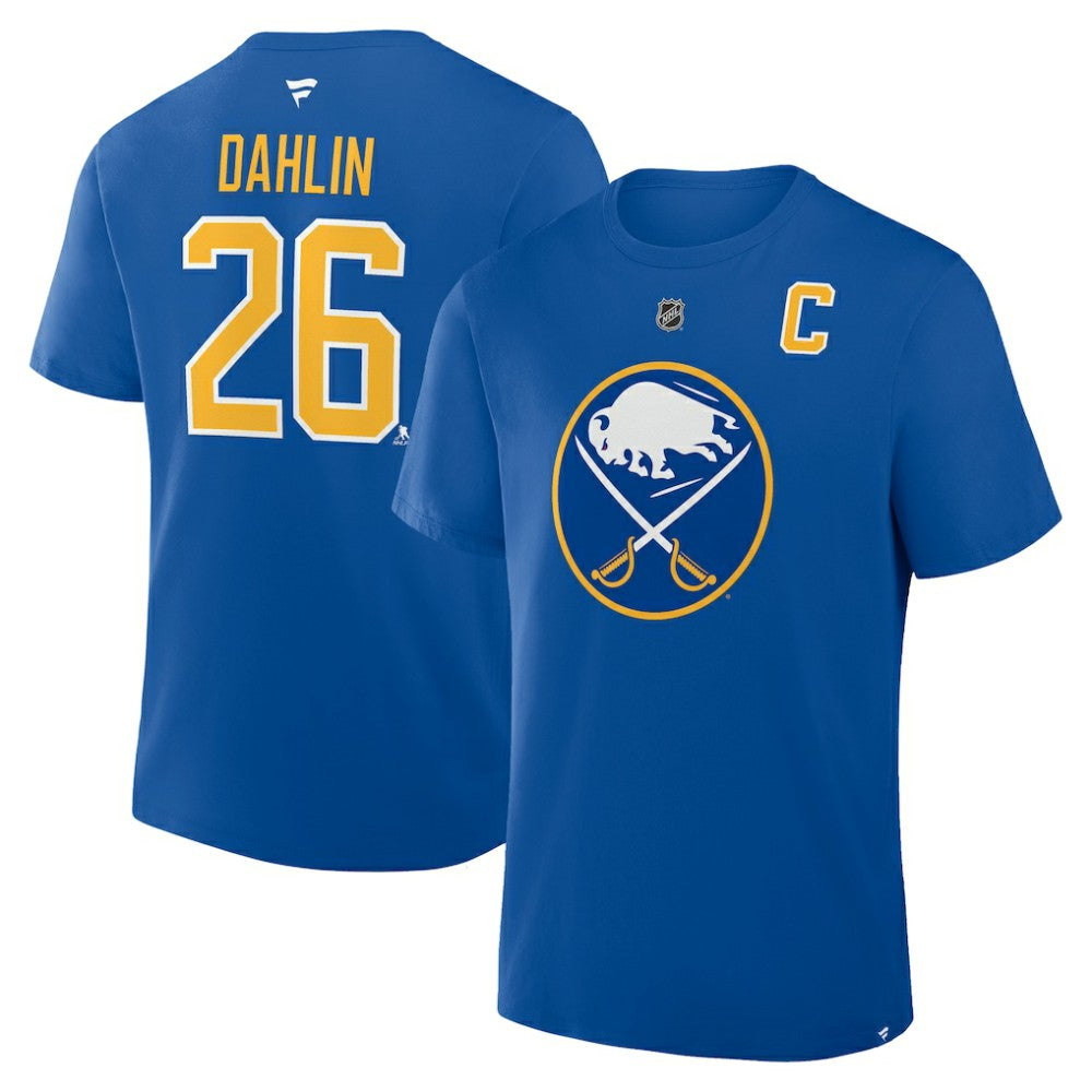 Rasmus Dahlin Buffalo Sabres Fanatics Authentic Stack Name & Number T-Shirt