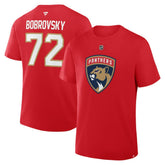 Sergei Bobrovsky Florida Panthers Fanatics Authentic Stack Name & Number T-Shirt