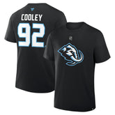 Logan Cooley Utah Mammoth Fanatics Authentic Stack Name & Number T-Shirt
