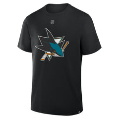 Macklin Celebrini San Jose Sharks Fanatics Authentic Stack Name & Number T-Shirt