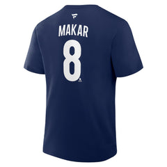 Cale Makar Colorado Avalanche Fanatics Authentic Stack Name & Number T-Shirt
