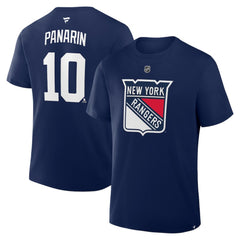 Artemi Panarin New York Rangers Fanatics Authentic Stack Name & Number T-Shirt